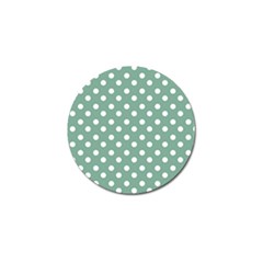 Mint Green Polka Dots Golf Ball Marker (4 Pack)