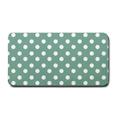 Mint Green Polka Dots Medium Bar Mats by GardenOfOphir