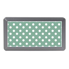 Mint Green Polka Dots Memory Card Reader (mini)