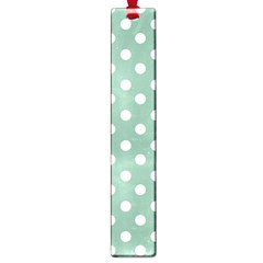 Mint Green Polka Dots Large Book Marks