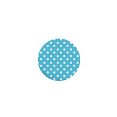 Sky Blue Polka Dots 1  Mini Buttons