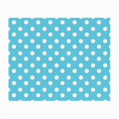 Sky Blue Polka Dots Small Glasses Cloth