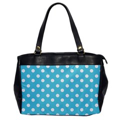 Sky Blue Polka Dots Office Handbags