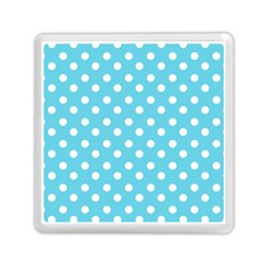 Sky Blue Polka Dots Memory Card Reader (square) 