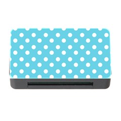 Sky Blue Polka Dots Memory Card Reader With Cf