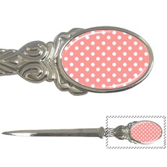 Coral And White Polka Dots Letter Openers