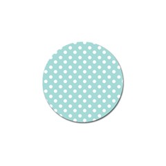 Blue And White Polka Dots Golf Ball Marker (4 Pack)