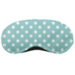 Blue And White Polka Dots Sleeping Masks Front