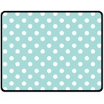 Blue And White Polka Dots Fleece Blanket (Medium)  60 x50  Blanket Front