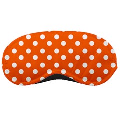 Orange And White Polka Dots Sleeping Masks