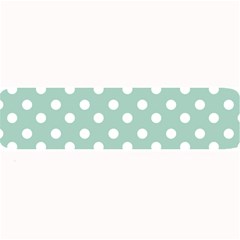 Light Blue And White Polka Dots Large Bar Mats