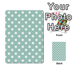 Light Blue And White Polka Dots Multi-purpose Cards (rectangle)  by GardenOfOphir