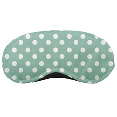 Light Blue And White Polka Dots Sleeping Masks