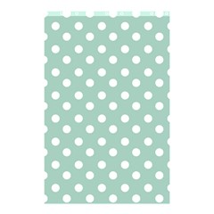 Light Blue And White Polka Dots Shower Curtain 48  X 72  (small) 