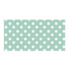 Light Blue And White Polka Dots Satin Wrap by GardenOfOphir