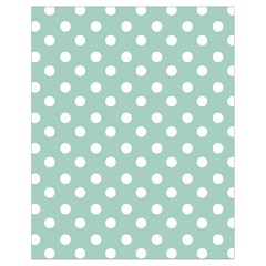 Light Blue And White Polka Dots Drawstring Bag (small)