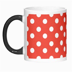 Indian Red Polka Dots Morph Mugs