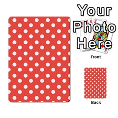 Indian Red Polka Dots Multi-purpose Cards (rectangle)  by GardenOfOphir