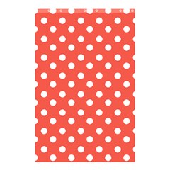 Indian Red Polka Dots Shower Curtain 48  X 72  (small) 