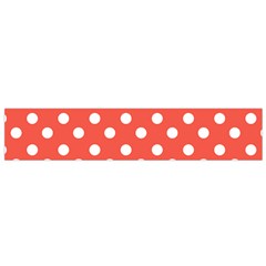 Indian Red Polka Dots Flano Scarf (small) 