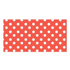 Indian Red Polka Dots Satin Shawl