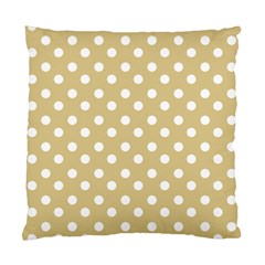 Mint Polka And White Polka Dots Standard Cushion Cases (two Sides) 