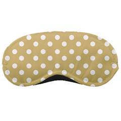 Mint Polka And White Polka Dots Sleeping Masks by GardenOfOphir