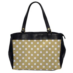 Mint Polka And White Polka Dots Office Handbags