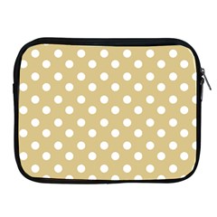 Mint Polka And White Polka Dots Apple Ipad 2/3/4 Zipper Cases by GardenOfOphir