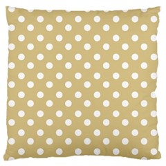 Mint Polka And White Polka Dots Large Flano Cushion Cases (two Sides) 