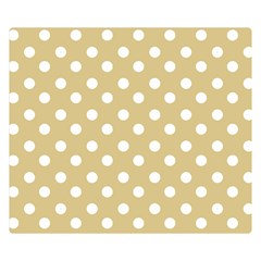 Mint Polka And White Polka Dots Double Sided Flano Blanket (small) 