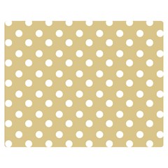 Mint Polka And White Polka Dots Double Sided Flano Blanket (medium) 