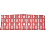 Coral And White Kitchen Utensils Pattern Body Pillow Cases (Dakimakura)  Body Pillow Case