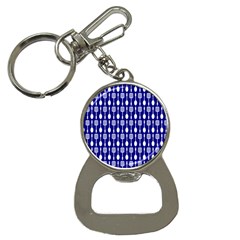 Indigo Spatula Spoon Pattern Bottle Opener Key Chains