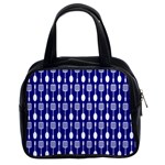 Indigo Spatula Spoon Pattern Classic Handbags (2 Sides) Front