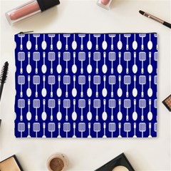 Indigo Spatula Spoon Pattern Cosmetic Bag (xl) by GardenOfOphir