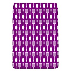 Magenta Spatula Spoon Pattern Flap Covers (l) 