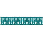 Teal And White Spatula Spoon Pattern Flano Scarf (Large)  Front