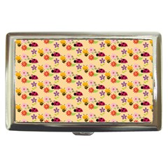 Colorful Ladybug Bess And Flowers Pattern Cigarette Money Cases