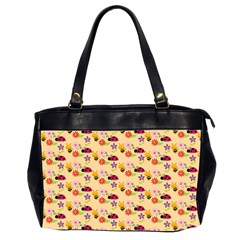 Colorful Ladybug Bess And Flowers Pattern Office Handbags (2 Sides)  by GardenOfOphir