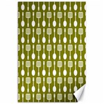 Olive Green Spatula Spoon Pattern Canvas 20  x 30   19.62 x28.9  Canvas - 1