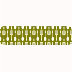 Olive Green Spatula Spoon Pattern Large Bar Mats