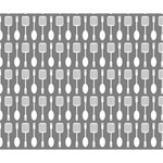 Gray And White Kitchen Utensils Pattern Deluxe Canvas 14  x 11  14  x 11  x 1.5  Stretched Canvas