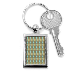 Spatula Spoon Pattern Key Chains (rectangle)  by GardenOfOphir