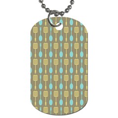 Spatula Spoon Pattern Dog Tag (two Sides) by GardenOfOphir