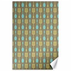 Spatula Spoon Pattern Canvas 24  X 36 