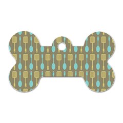 Spatula Spoon Pattern Dog Tag Bone (two Sides) by GardenOfOphir