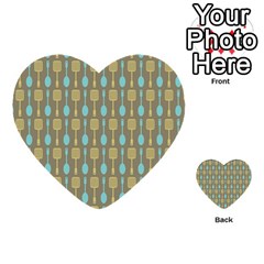 Spatula Spoon Pattern Multi-purpose Cards (heart)  by GardenOfOphir