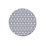 Spatula Spoon Pattern Magnet 3  (Round) Front