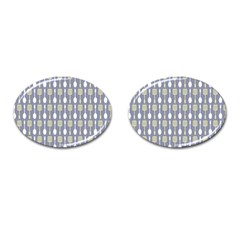 Spatula Spoon Pattern Cufflinks (oval)